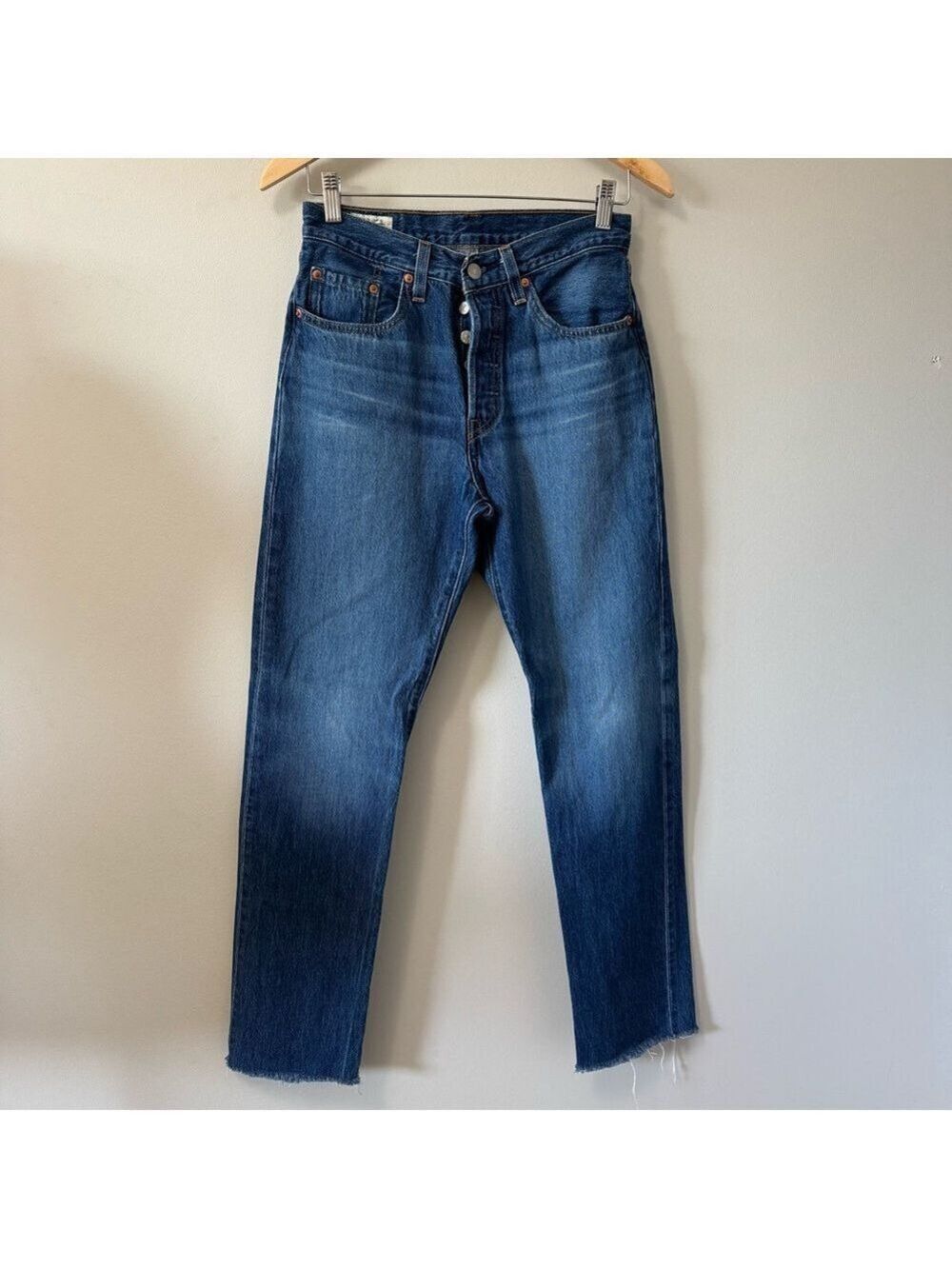 Levi's Premium 501 Jeans Raw hem soft denim Size 26